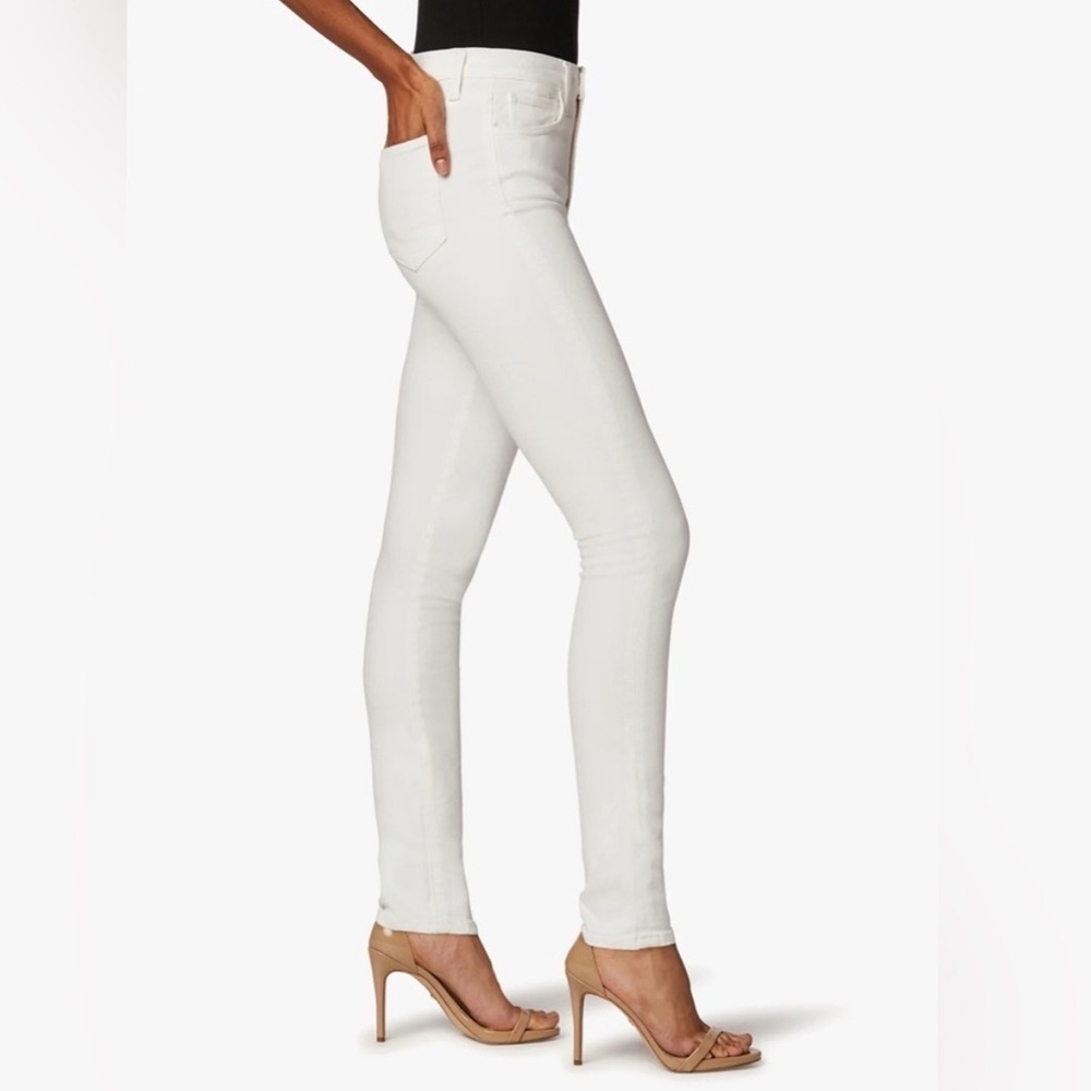 the twiggy tall mid rise skinny 7 for all mankind white jeans size 32 - Picture 2 of 10